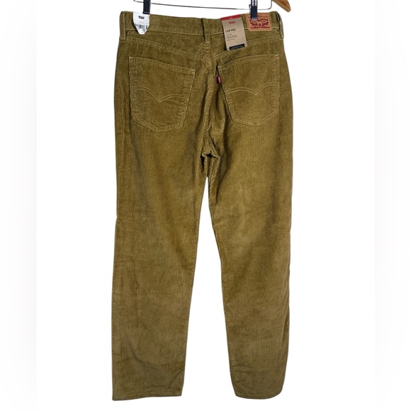 Levi’s Corduroy Pants Tan‎ Gold Women’s Size 29x30 Mid Rise Low Pro MSRP $69.50 - Picture 2 of 4